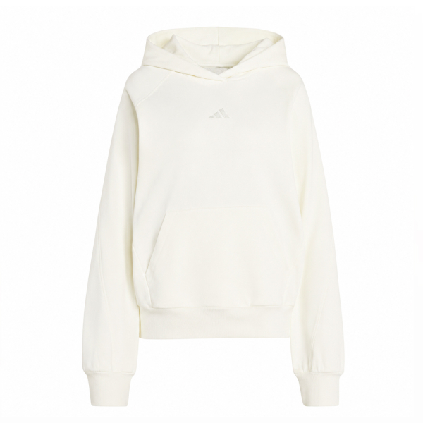 Adidas Vestes en maille et pulls Blanc - Sweat capuche Team petit logo - L - Ref 65 €